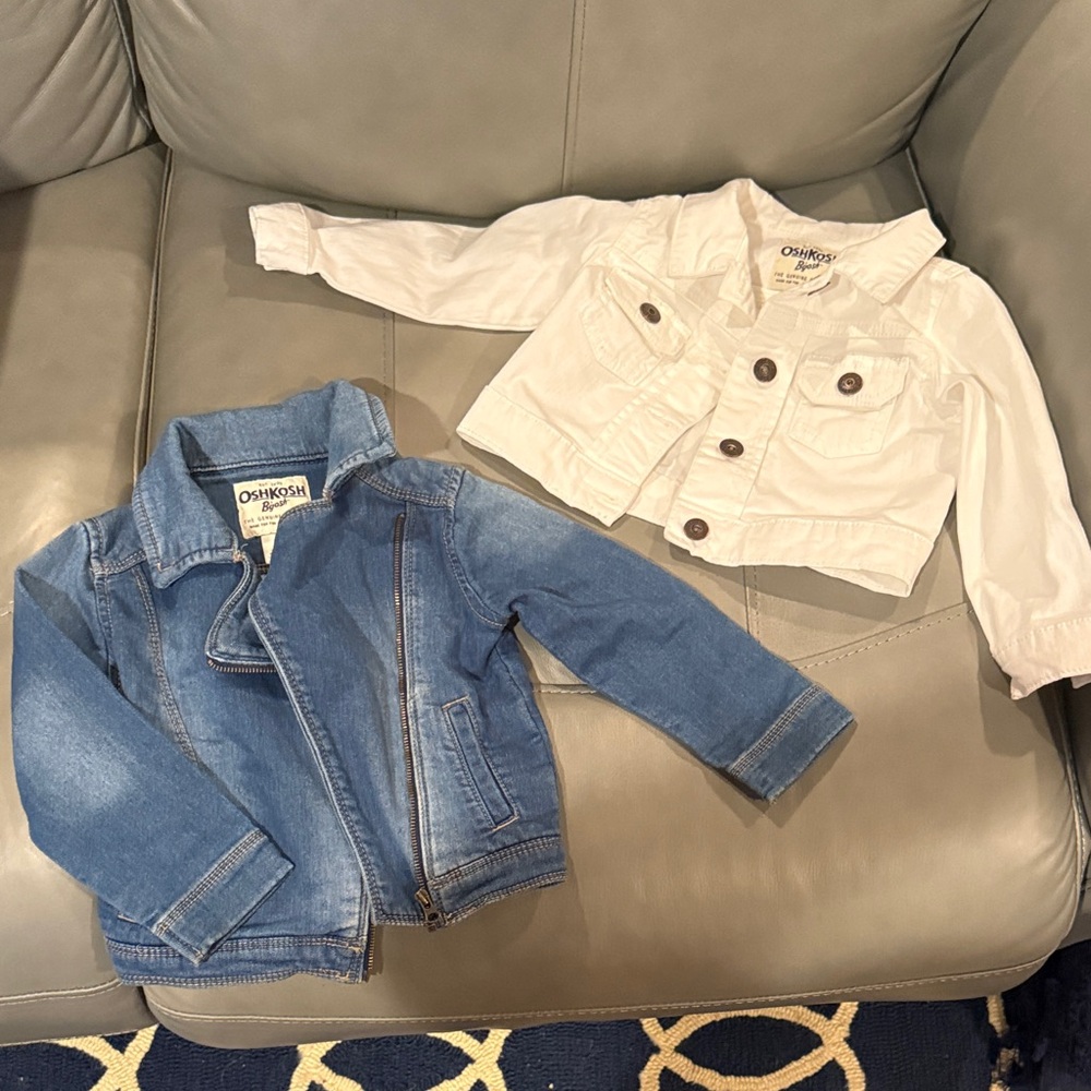 Set of 2 OshKosh B'gosh Denim Kids Jackets 2T